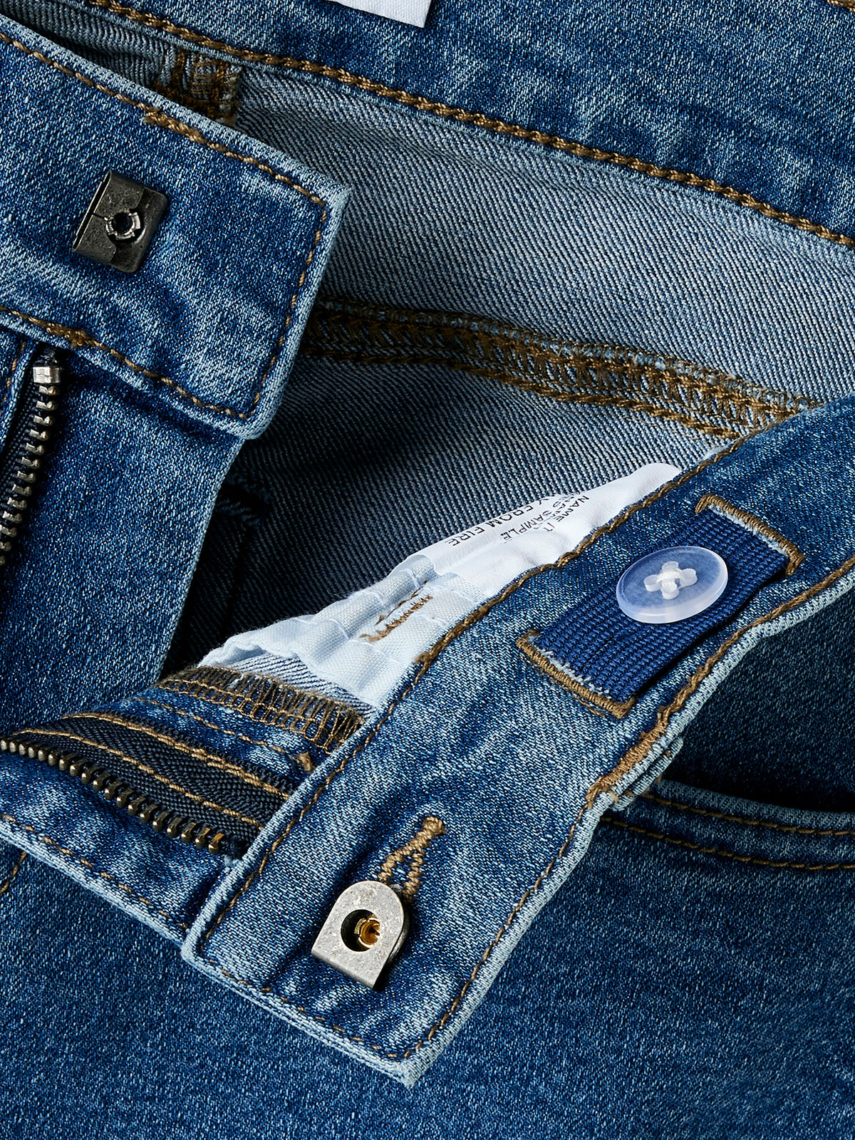 Εφηβικό παντελόνι τζιν medium blue NKFROSE WIDE JEANS 1061-DT TB 13251837 | 13251837