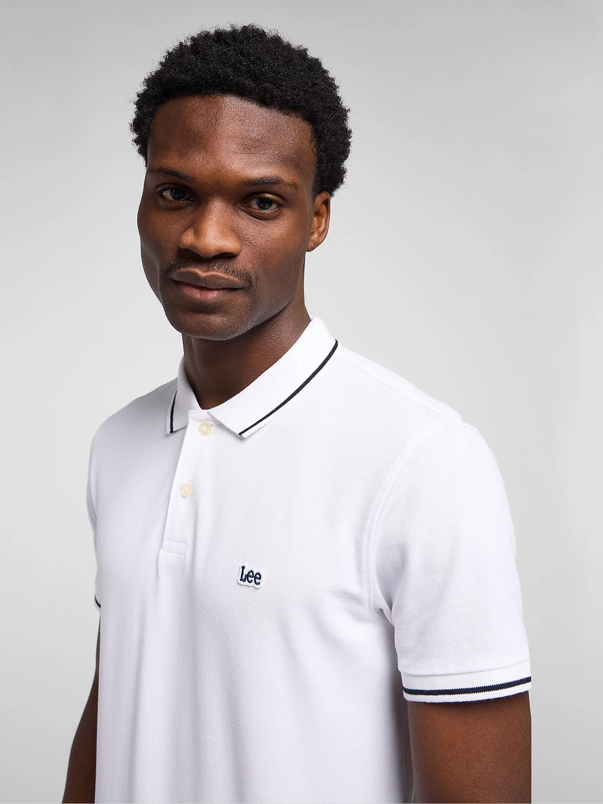 Ανδρική polo PIQUE POLO IN BRIGHT WHITE L61ARLLJ | L61ARLLJ