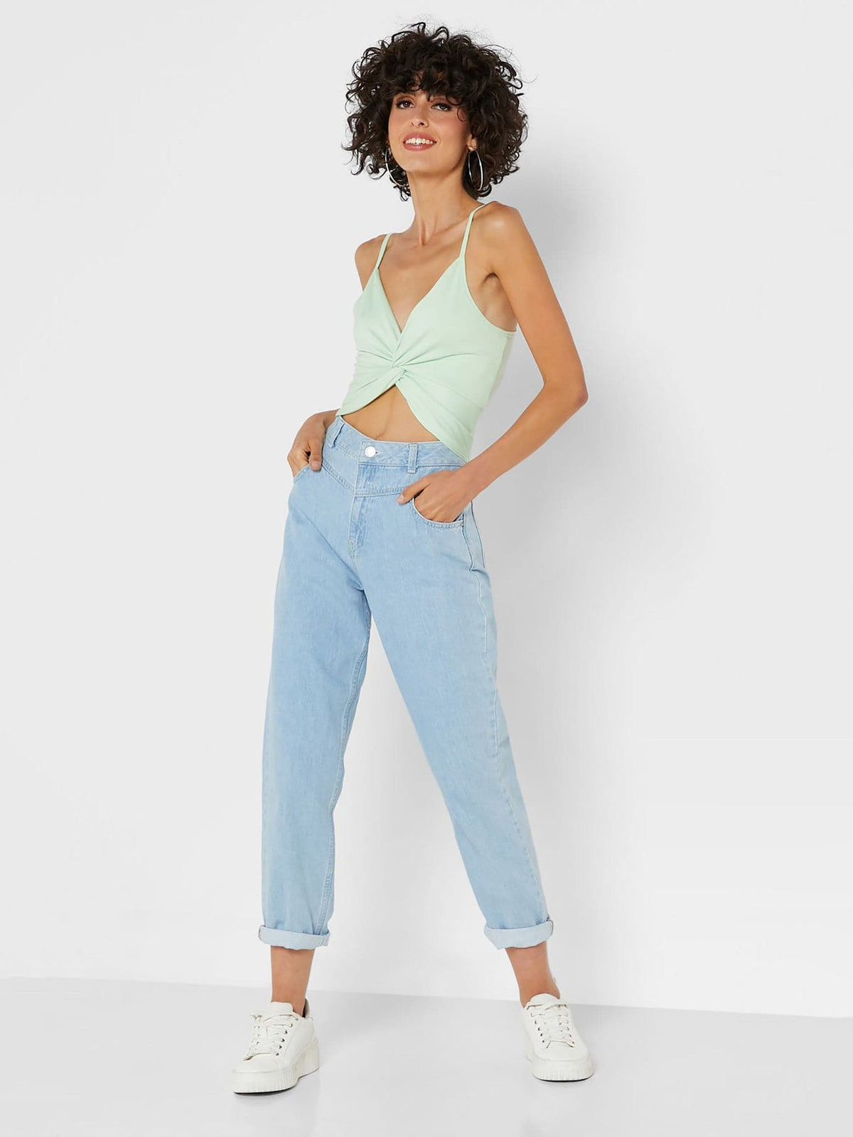 Γυναικείο crop top NMDORA S/L TIE TOP 27018519 | 27018519