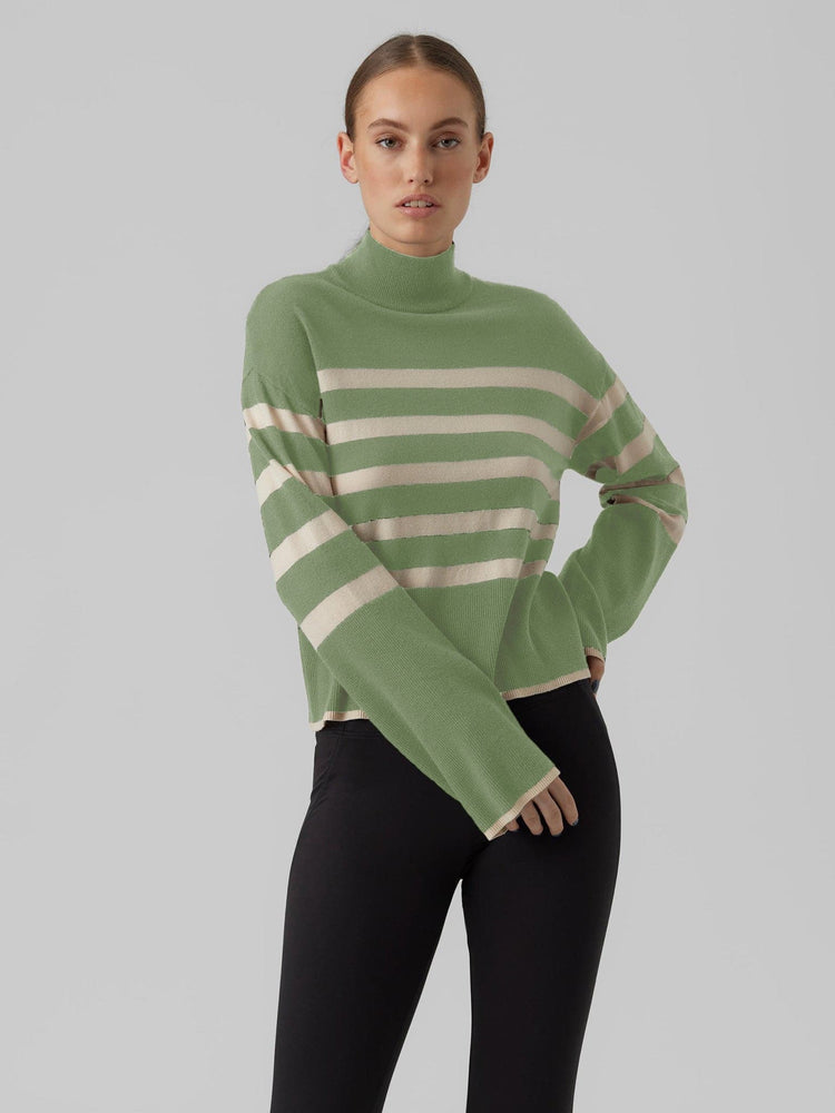 Γυναικεία μπλούζα πλεκτή VMHAPPINESS LS HIGHNECK BLOUSE 10273233 | 10273233