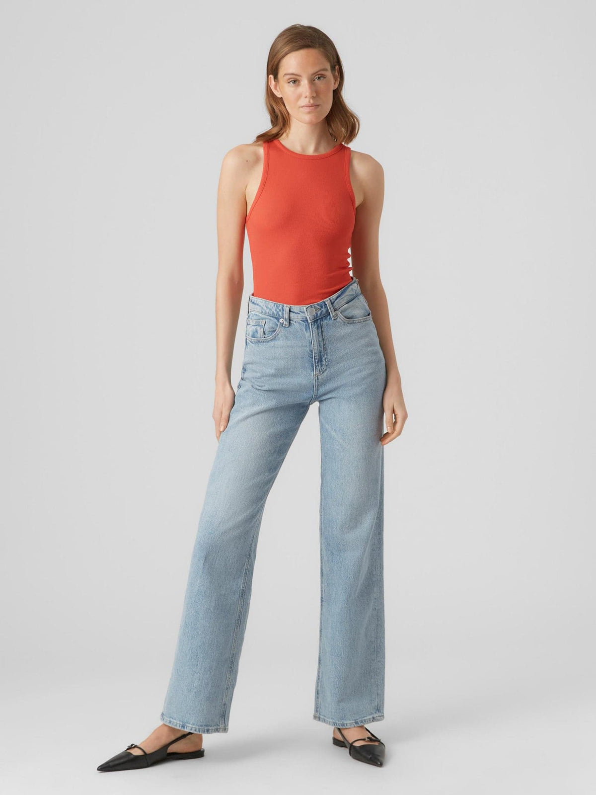Γυναικείο top VMROMA S/L RIB TOP 10295022 | 10295022