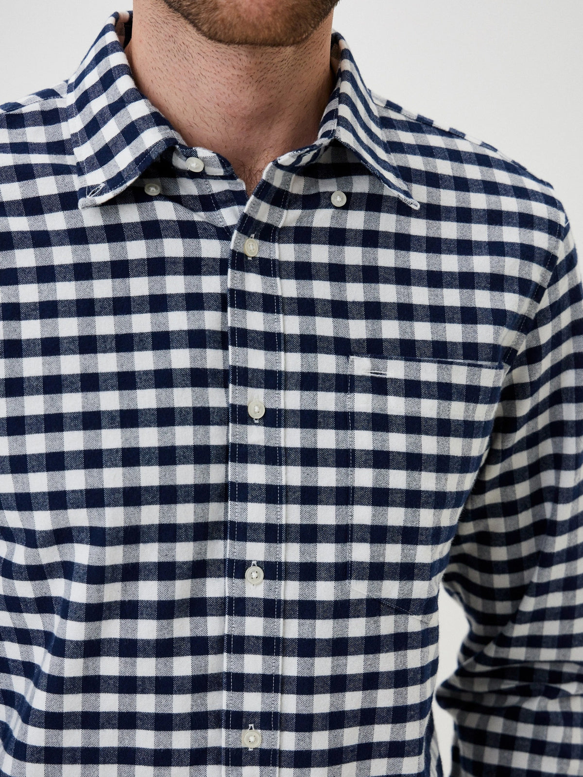Ανδρικό πουκάμισο OXFORD BRUSHED GINGHAM RF  SHIRT MW0MW333090MT | MW0MW333090MT