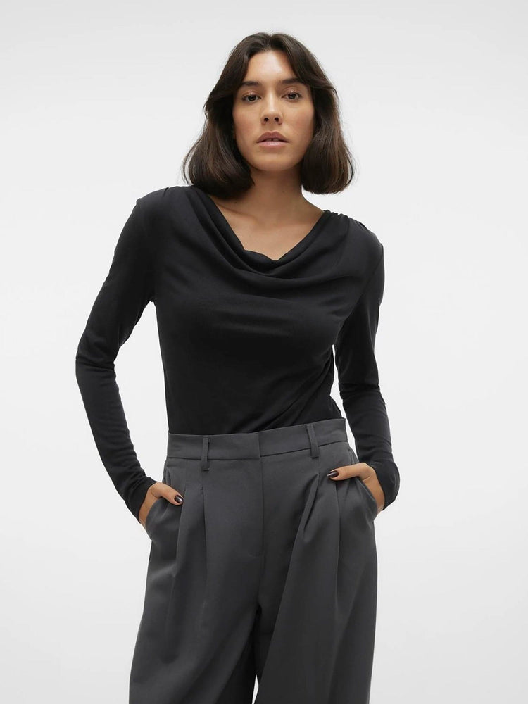 Γυναικεία μπλούζα ριπ VMPHINE LS WATERFALL TOP JRS 10299278 | 10299278