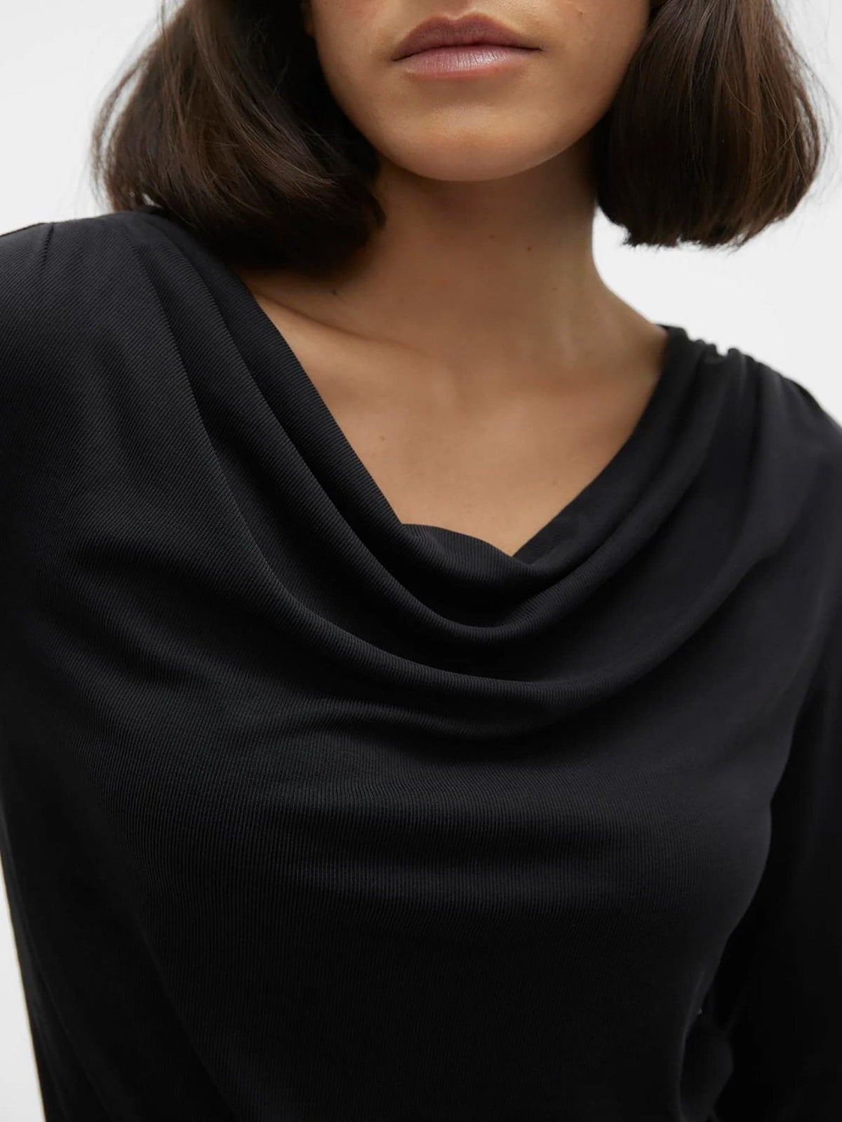 Γυναικεία μπλούζα ριπ VMPHINE LS WATERFALL TOP JRS 10299278 | 10299278