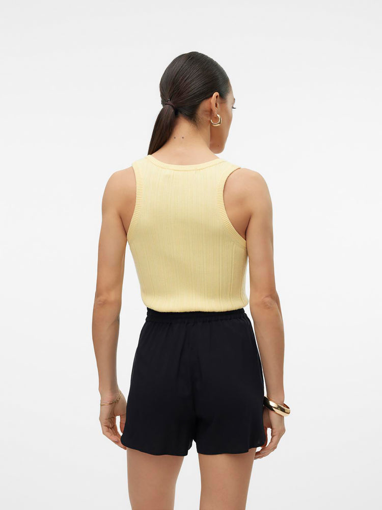 Γυναικείο top πλεκτό VMSTEPHANIE RIB SL U-NECK TOP 10307205 | 10307205