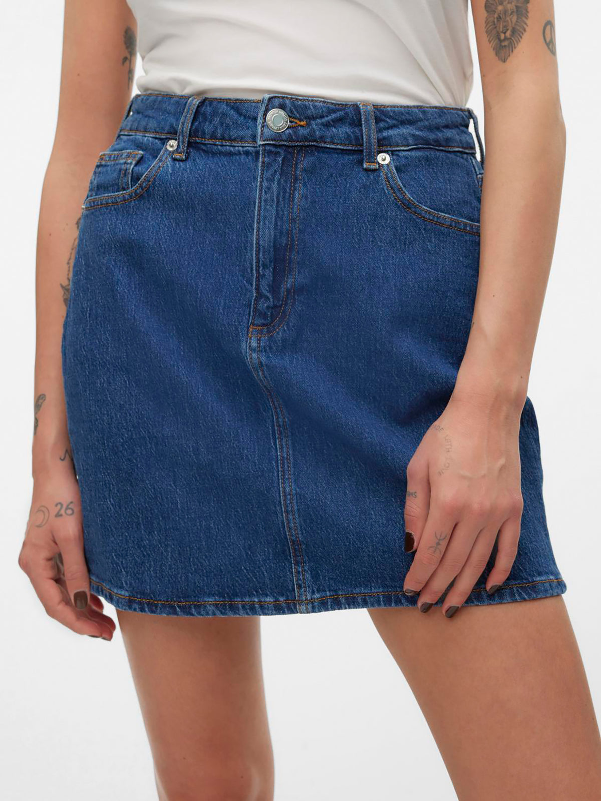Γυναικεία φούστα τζιν VMTESSA HR SHORT DNM SKIRT MIX GA NOOS 10301536 | 10301536