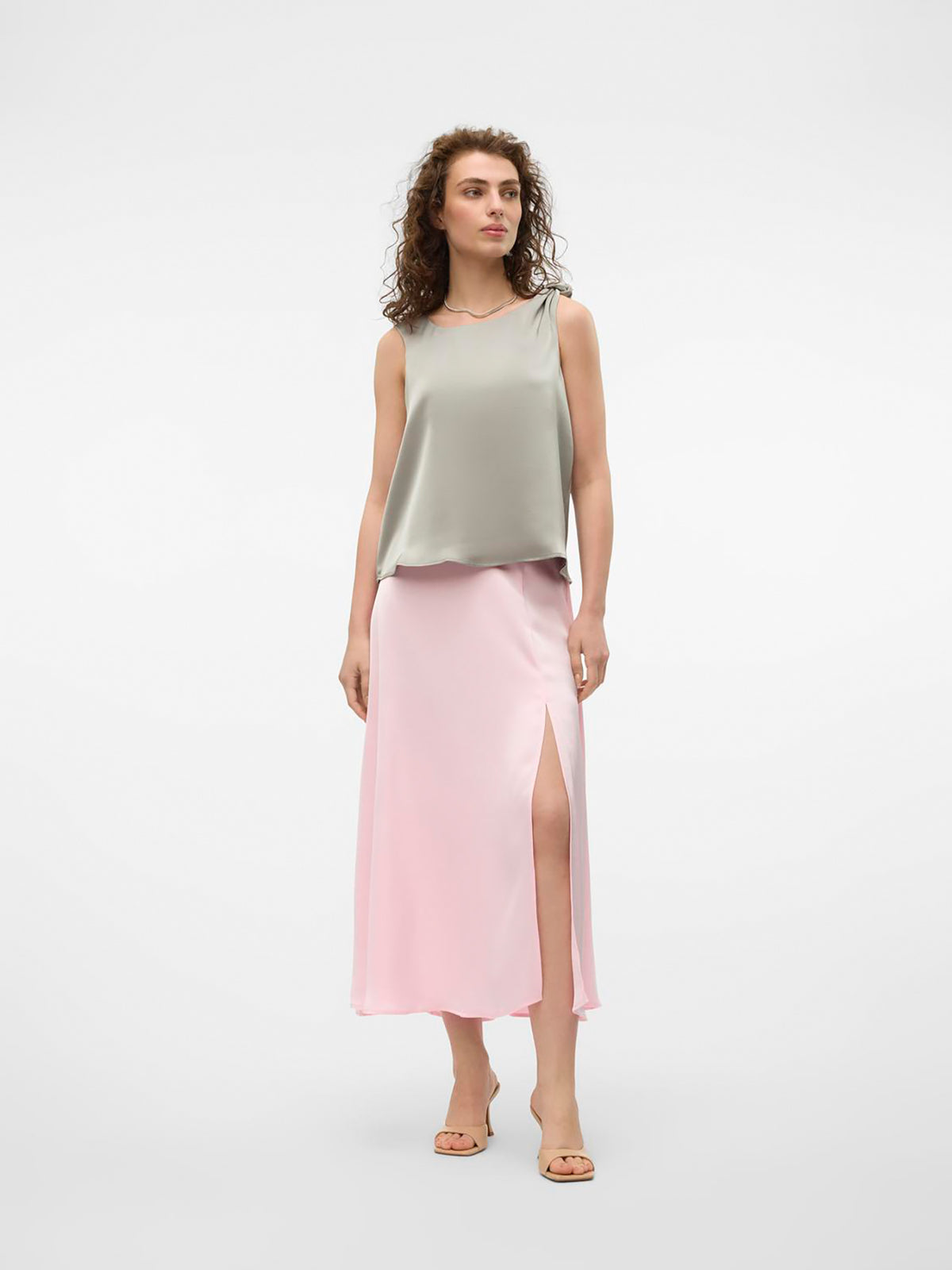 Γυναικεία φούστα VMRITA HW CALF SKIRT WVN VIP 10323899 | 10323899