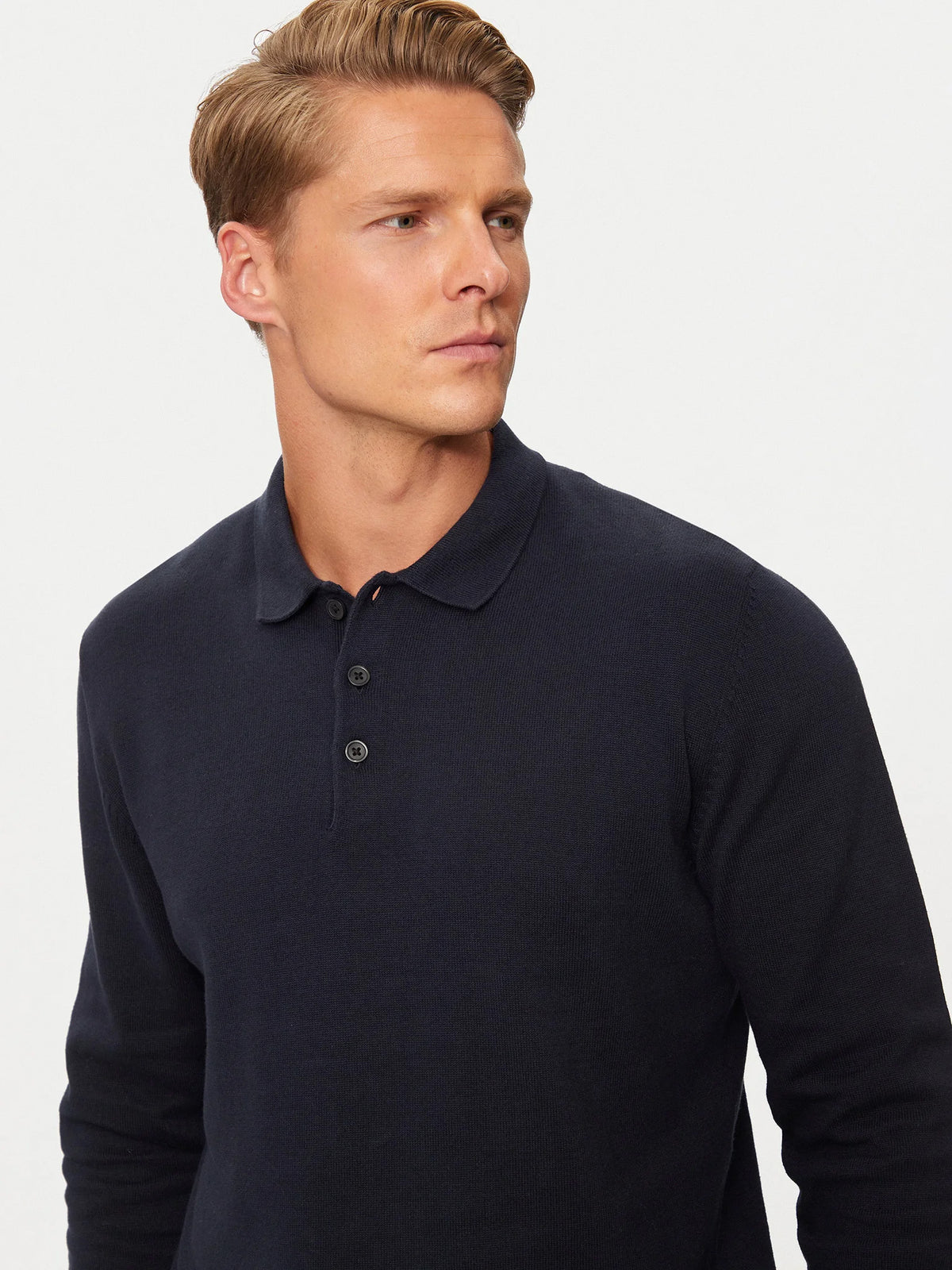 Ανδρικό polo JJFRED KNIT LS POLO AW24 12258582 | 12258582