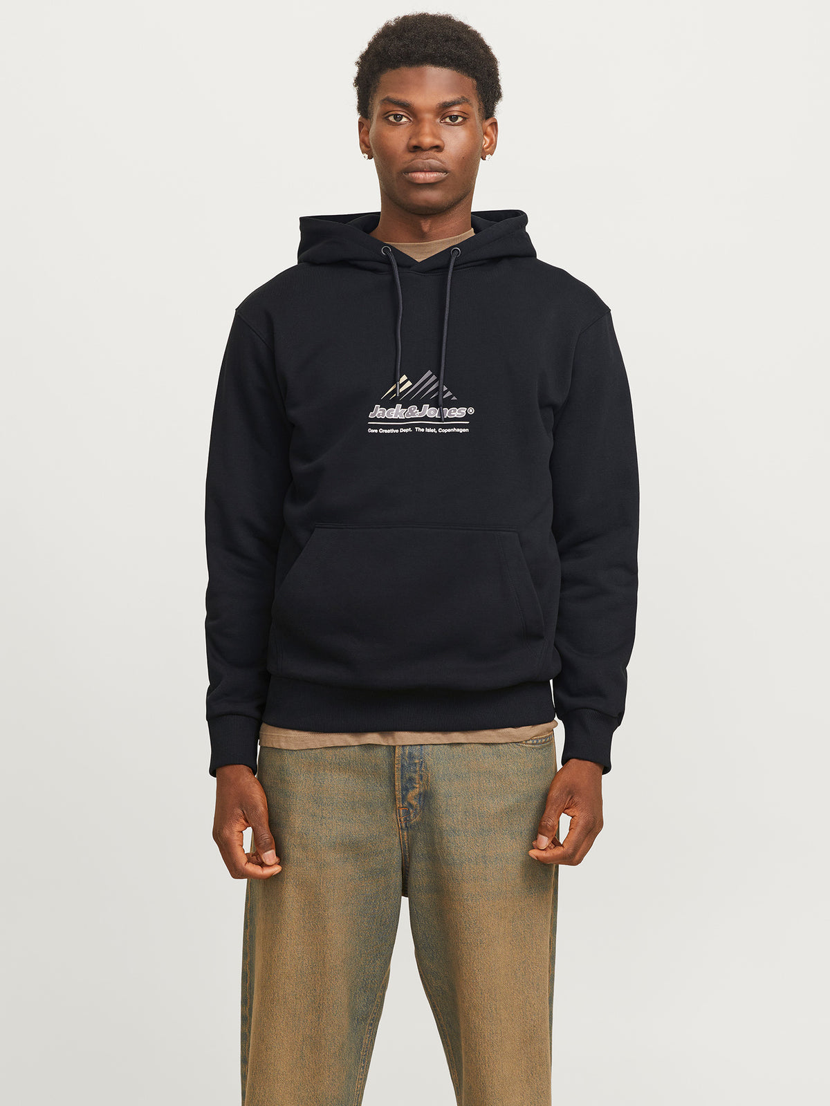 Ανδρική μπλούζα φούτερ JCOLIMA LOGO SWEAT HOOD BFLN 12266908 | 12266908