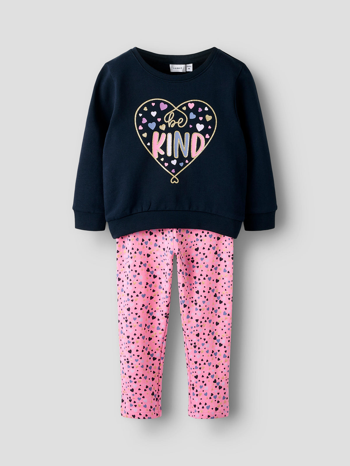 Παιδικό σετ με κολάν μακρύ NMFOLIANA SWEAT SET BRU 13243527 | 13243527