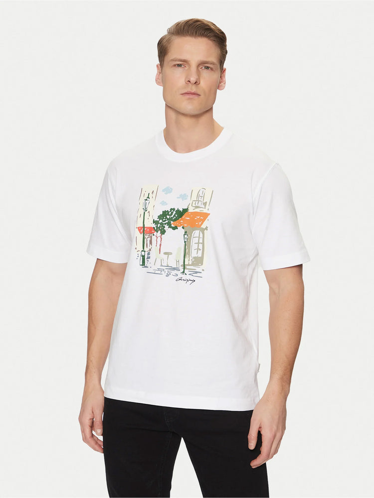 Ανδρικό t-shirt JORMANCHESTER SKETCH TEE SS CREW NECK 12273549 | 12273549