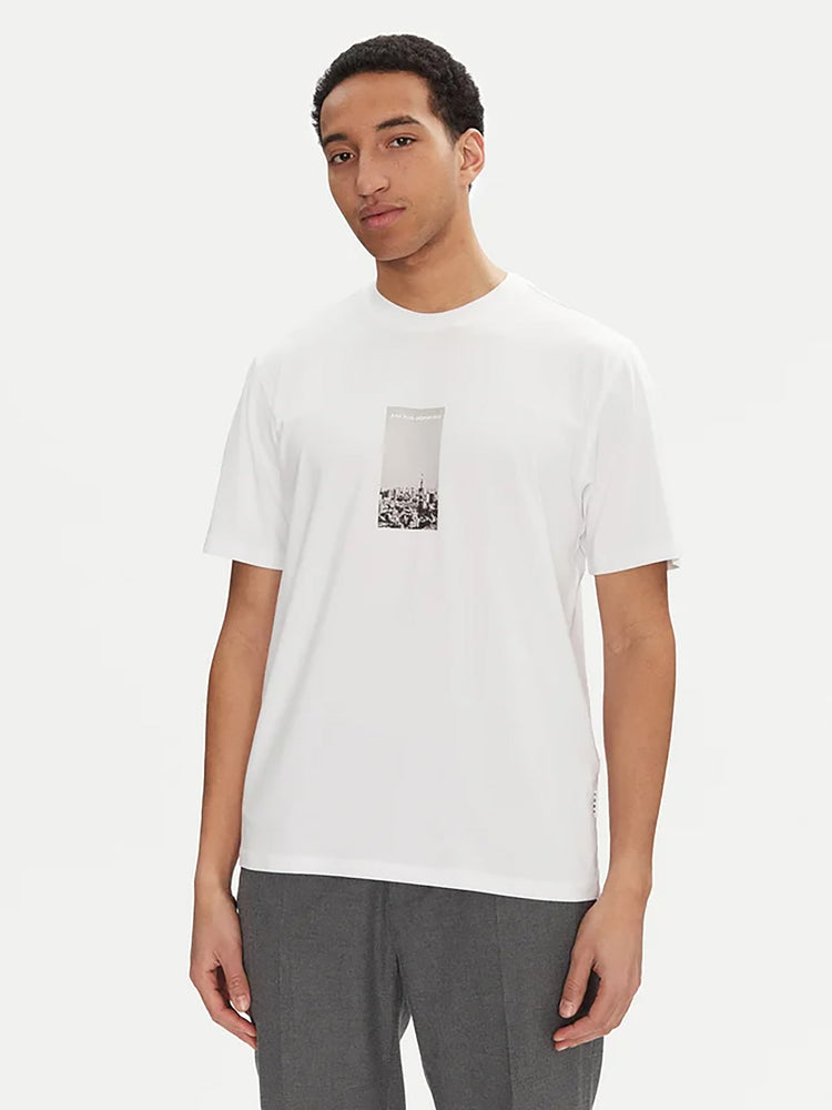 Ανδρικό t-shirt JCOPACER PHOTO BRANDING TEE SS CREW NECK 12273775 | 12273775