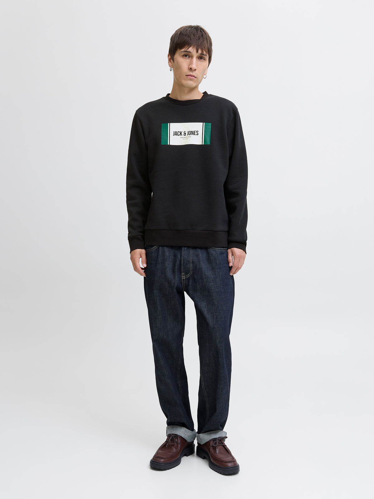 Ανδρική μπλούζα φούτερ JJHAYATO SWEAT CREW NECK BTS 12278616 | 12278616