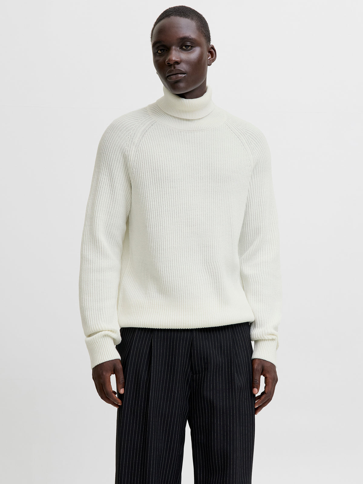 Ανδρική μπλούζα ζιβάγκο JJPANNEL KNIT ROLL NECK AW25 12278918 | 12278918