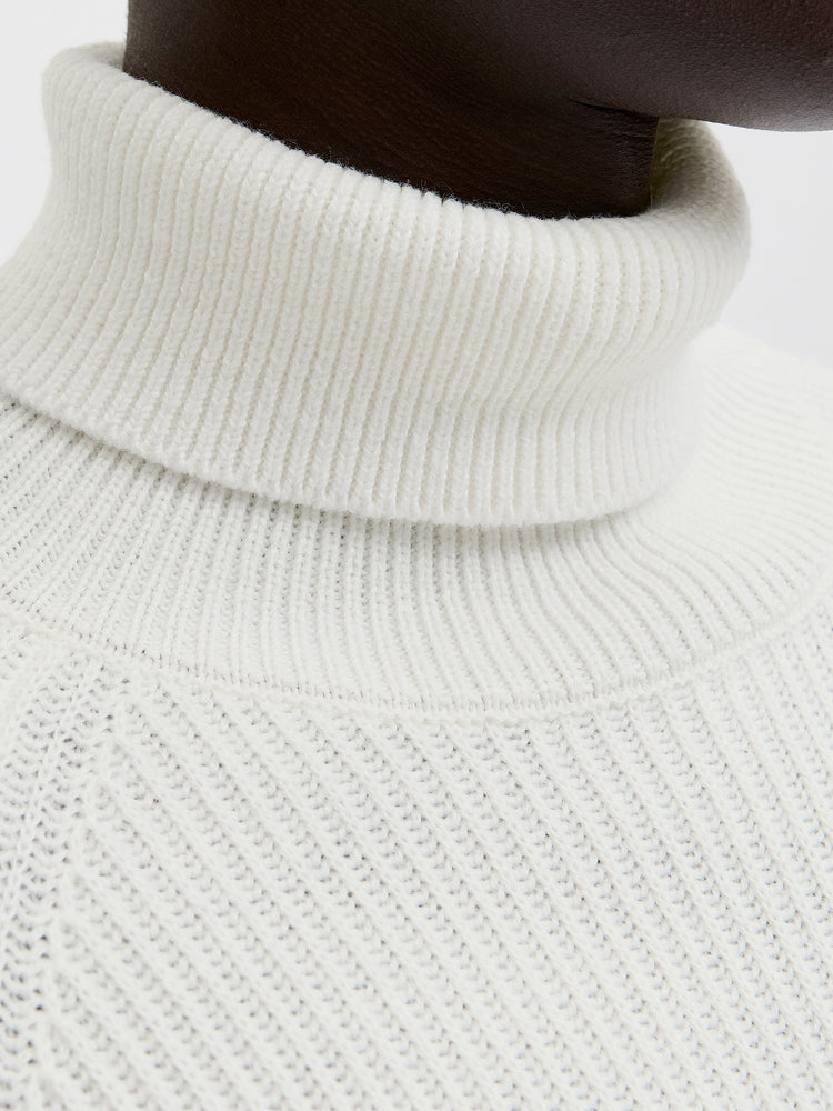 Ανδρική μπλούζα ζιβάγκο JJPANNEL KNIT ROLL NECK AW25 12278918 | 12278918