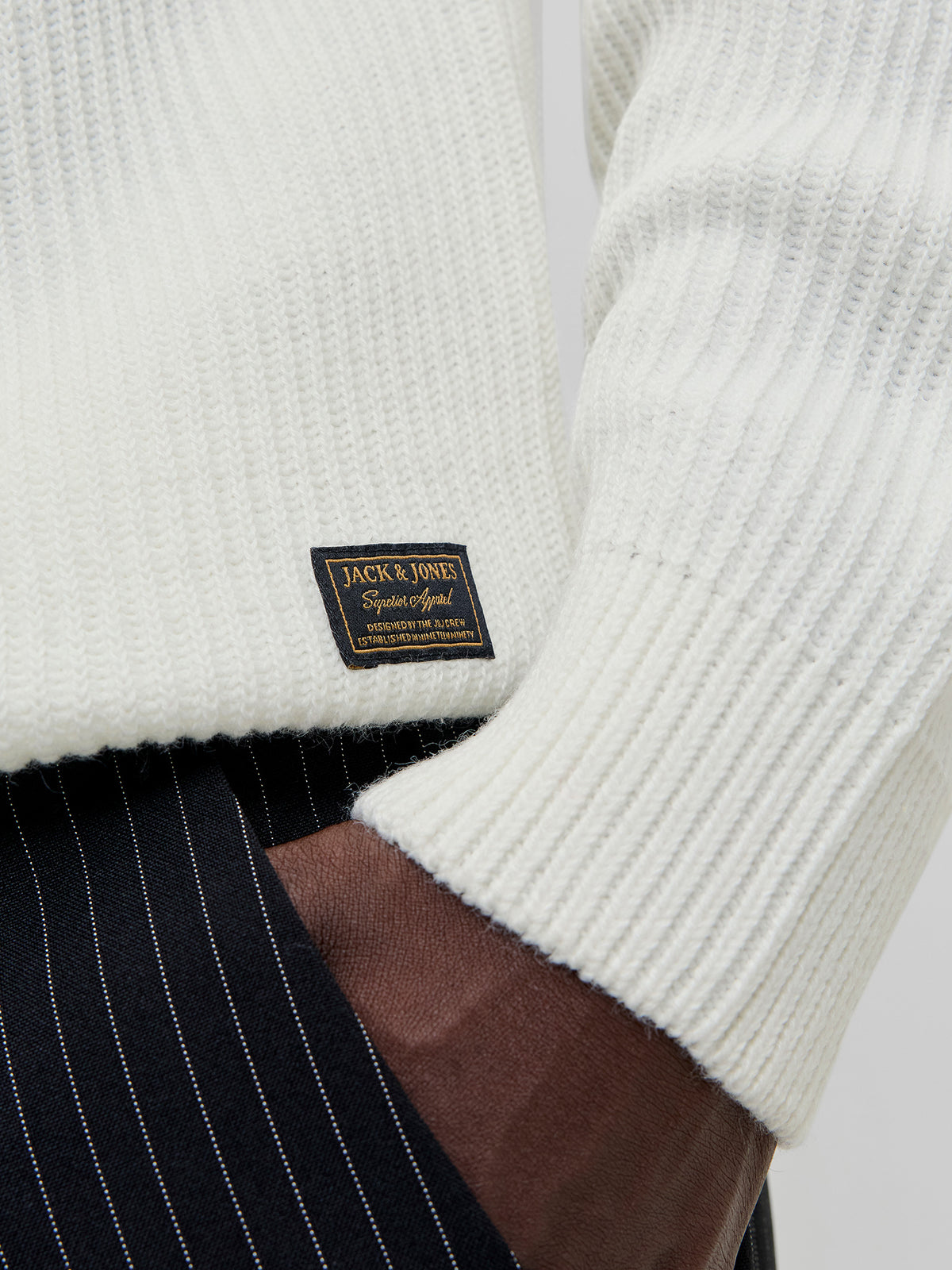 Ανδρική μπλούζα ζιβάγκο JJPANNEL KNIT ROLL NECK AW25 12278918 | 12278918