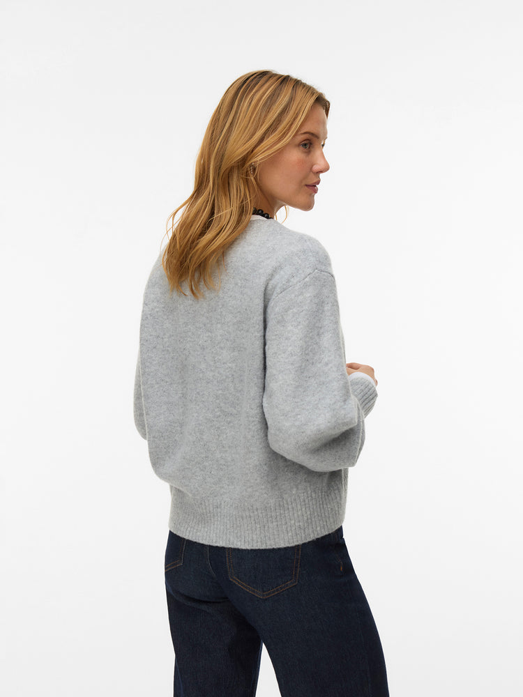 Γυναικεία μπλούζα πλεκτή VMBOOM LS V-NECK PULLOVER NOOS 10331761 | 10331761