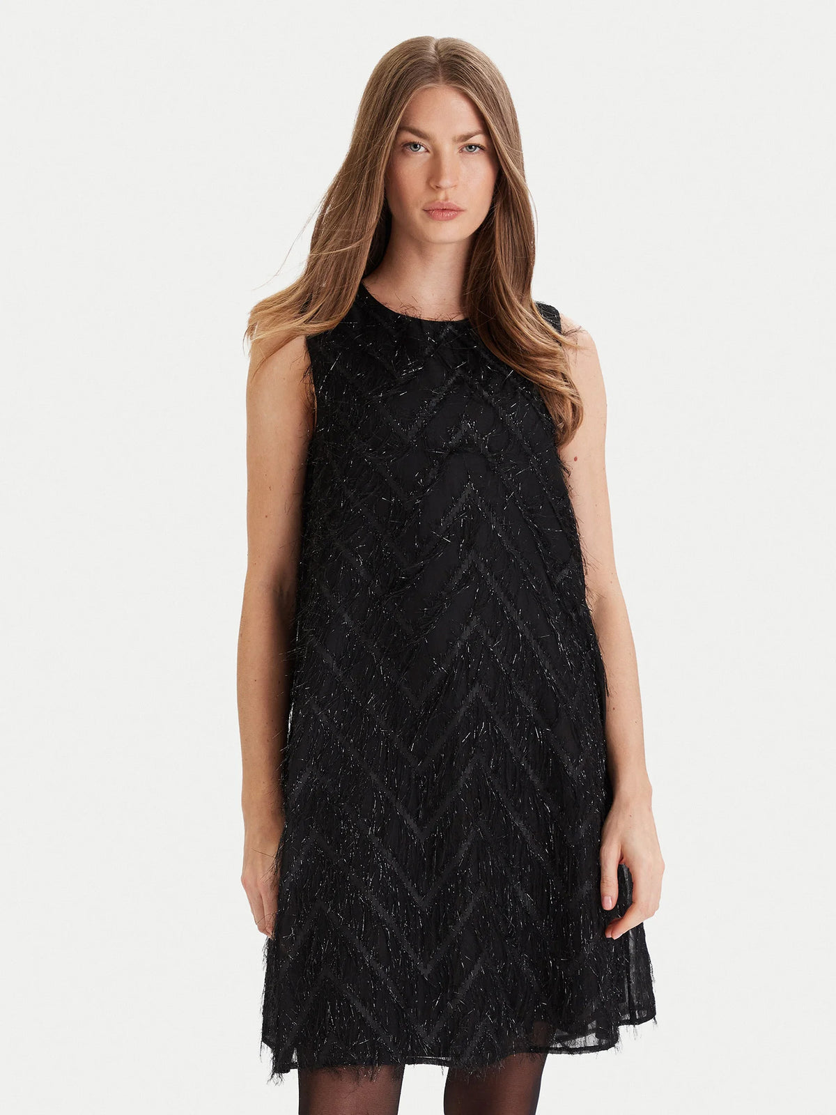 Γυναικείο φόρεμα με κρόσσια ONLFAYE LIFE SL FEATHER DRESS WVN 15358411 | 15358411