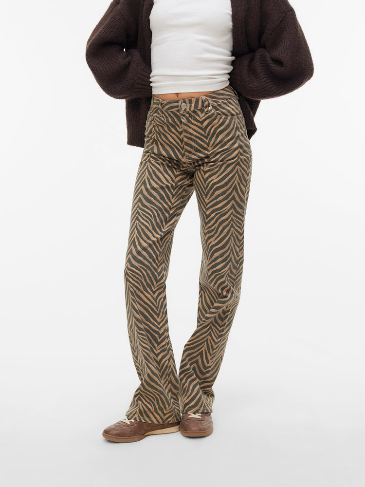 Γυναικείο παντελόνι τζιν zebra VMTESSA HR WIDE STRETCH AOP JEANS NOOS 10330128 | 10330128