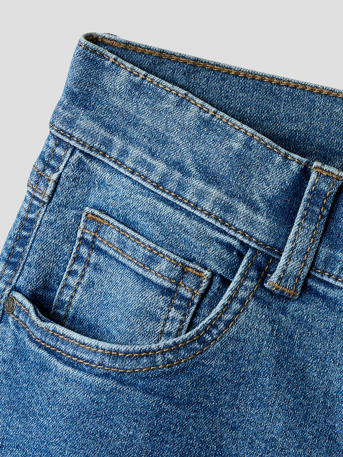 Εφηβικό παντελόνι τζιν medium blue NKFROSE WIDE JEANS 1061-DT TB 13251837 | 13251837