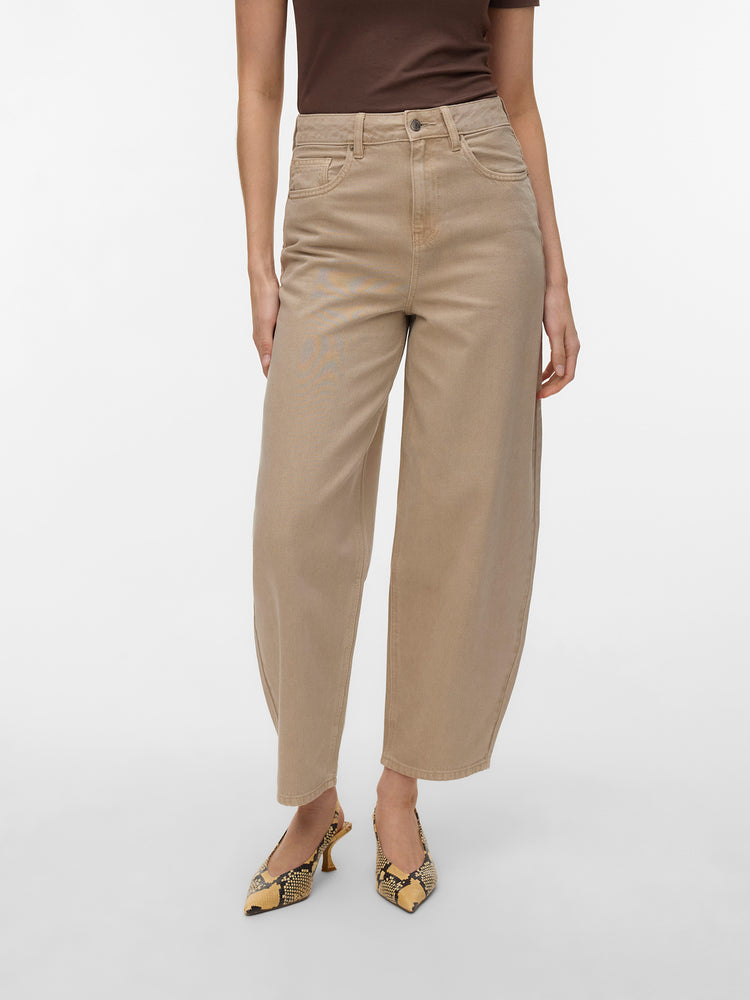 Γυναικείο παντελόνι τζιν VMBILLIE HR BARREL ANK COL JEANS NOOS 10341028 | 10341028