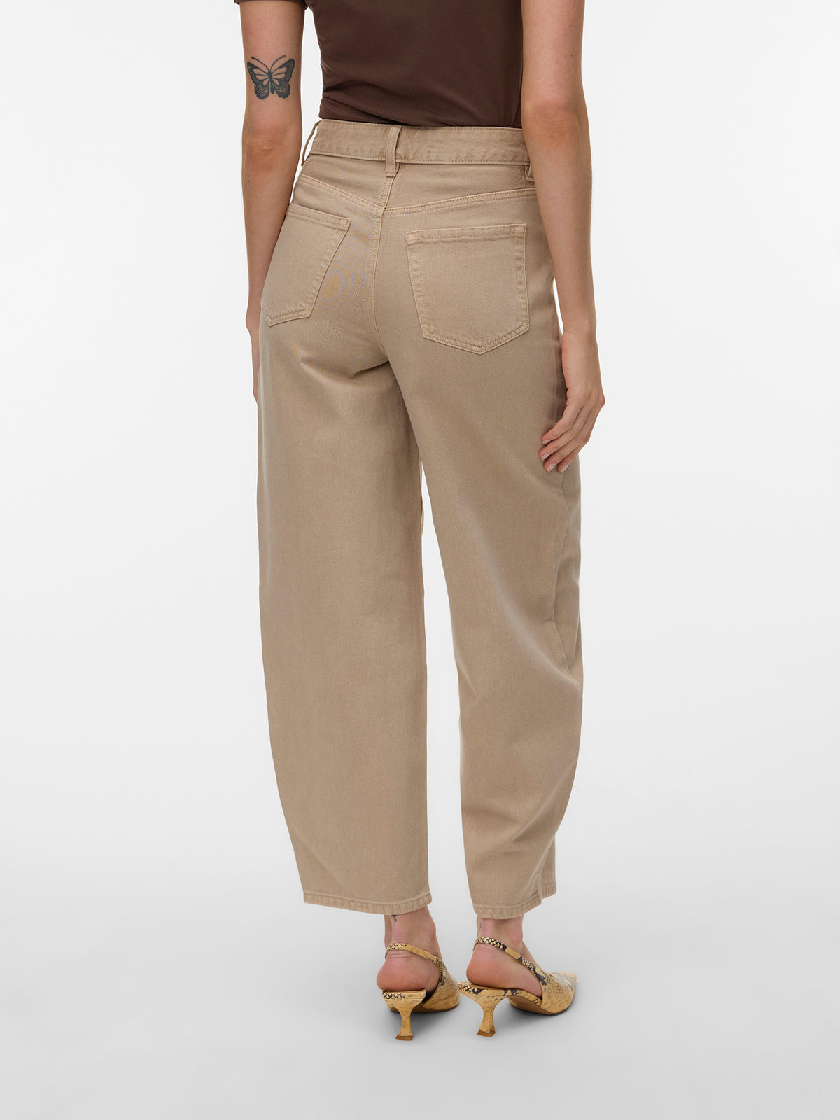 Γυναικείο παντελόνι τζιν VMBILLIE HR BARREL ANK COL JEANS NOOS 10341028 | 10341028