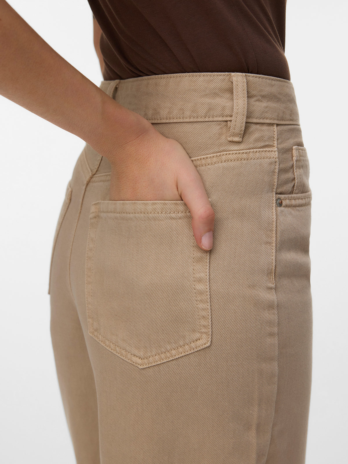 Γυναικείο παντελόνι τζιν VMBILLIE HR BARREL ANK COL JEANS NOOS 10341028 | 10341028