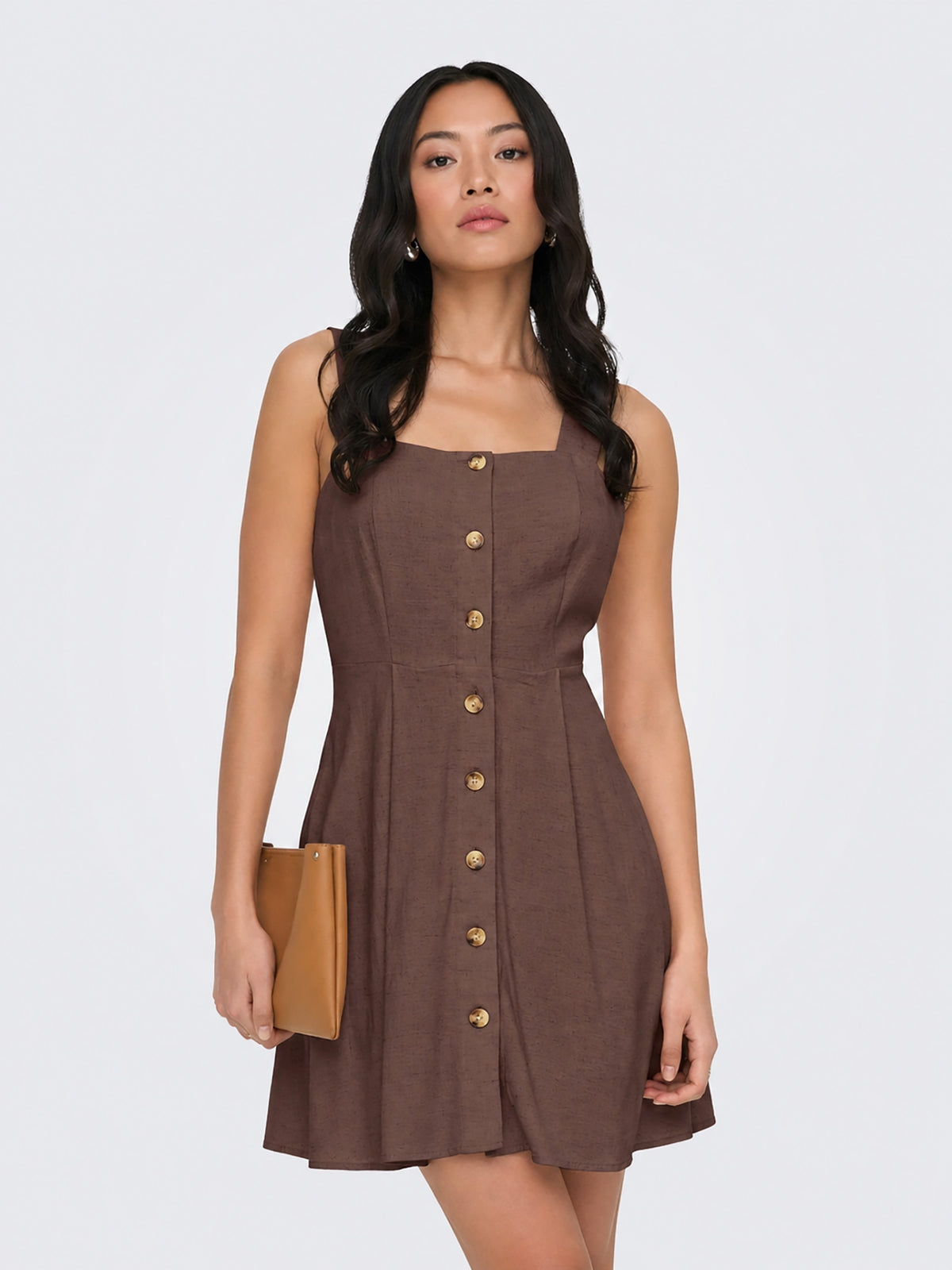 Γυναικείο φόρεμα με τιράντα ONLSIESTA LINEN BL SHORT STRAP DRESS 15370390 | 15370390