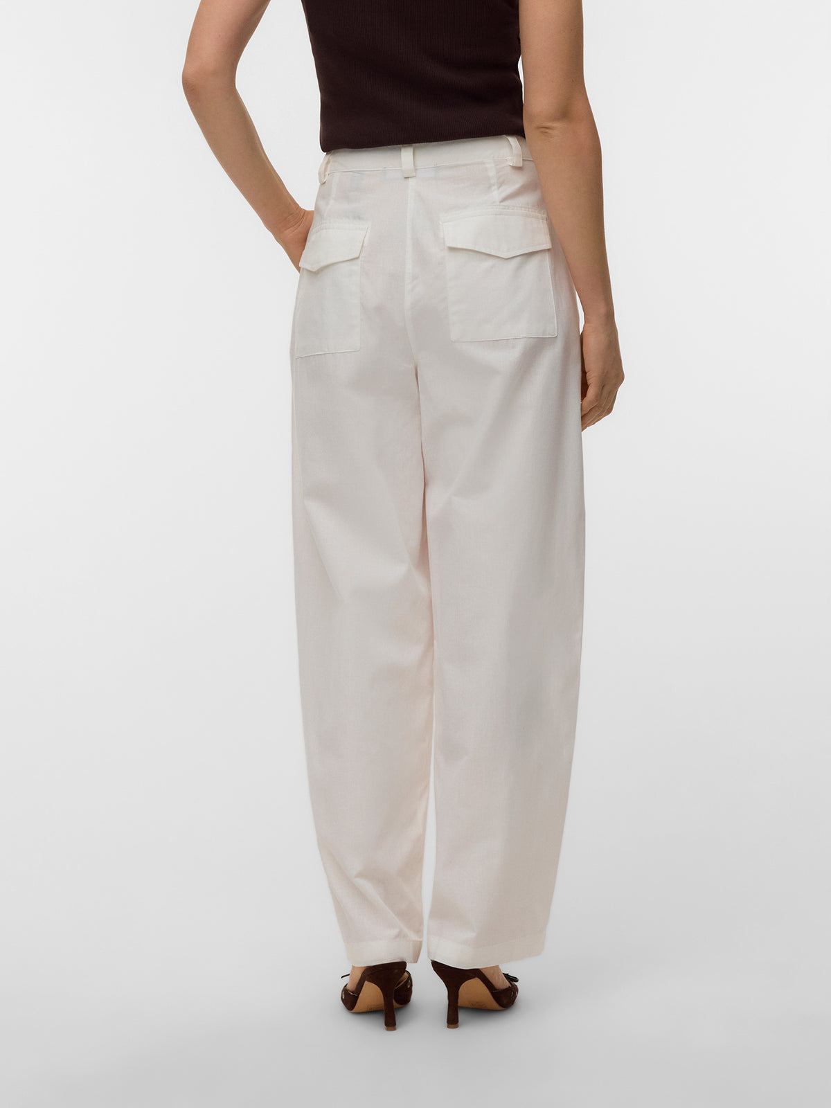 Γυναικείο παντελόνι VMSELMA HW BARREL PANTS WVN NOOS 10345666 | 10345666