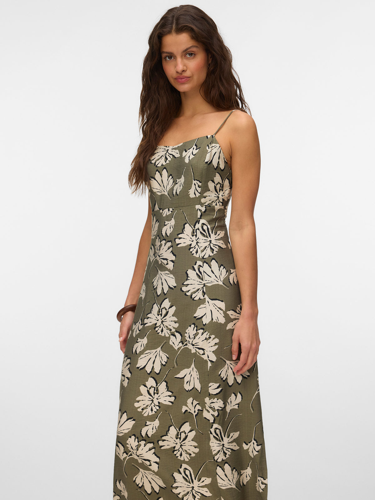 Γυναικείο φόρεμα εμπριμέ VMJENNIFER 7/8 SINGLET DRESS WVN 10341972 | 10341972
