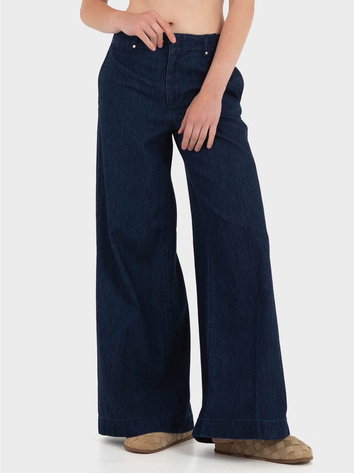 Γυναικείο παντελόνι τζιν VMAISA MR WIDE PALAZZO JEANS YO3102 10345129 | 10345129