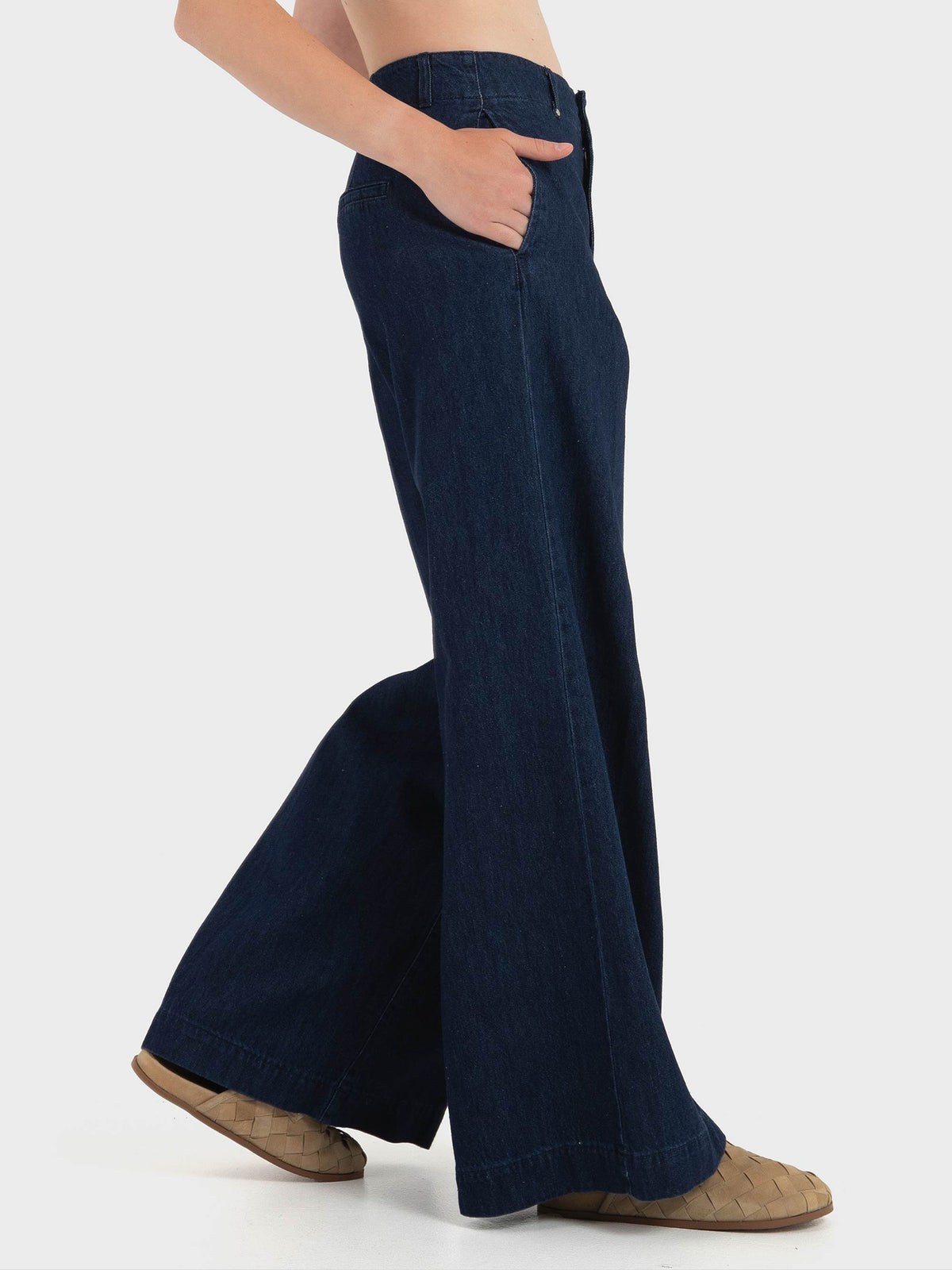 Γυναικείο παντελόνι τζιν VMAISA MR WIDE PALAZZO JEANS YO3102 10345129 | 10345129