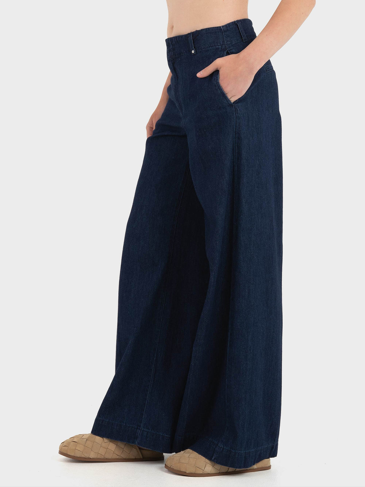 Γυναικείο παντελόνι τζιν VMAISA MR WIDE PALAZZO JEANS YO3102 10345129 | 10345129