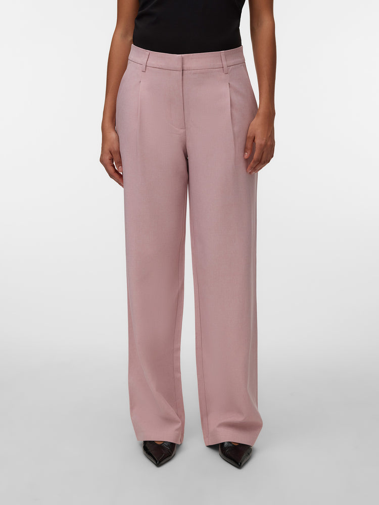 Γυναικείο παντελόνι λοξότσεπο VMCASSIDY MW WIDE PANT NOOS 10334507 | 10334507