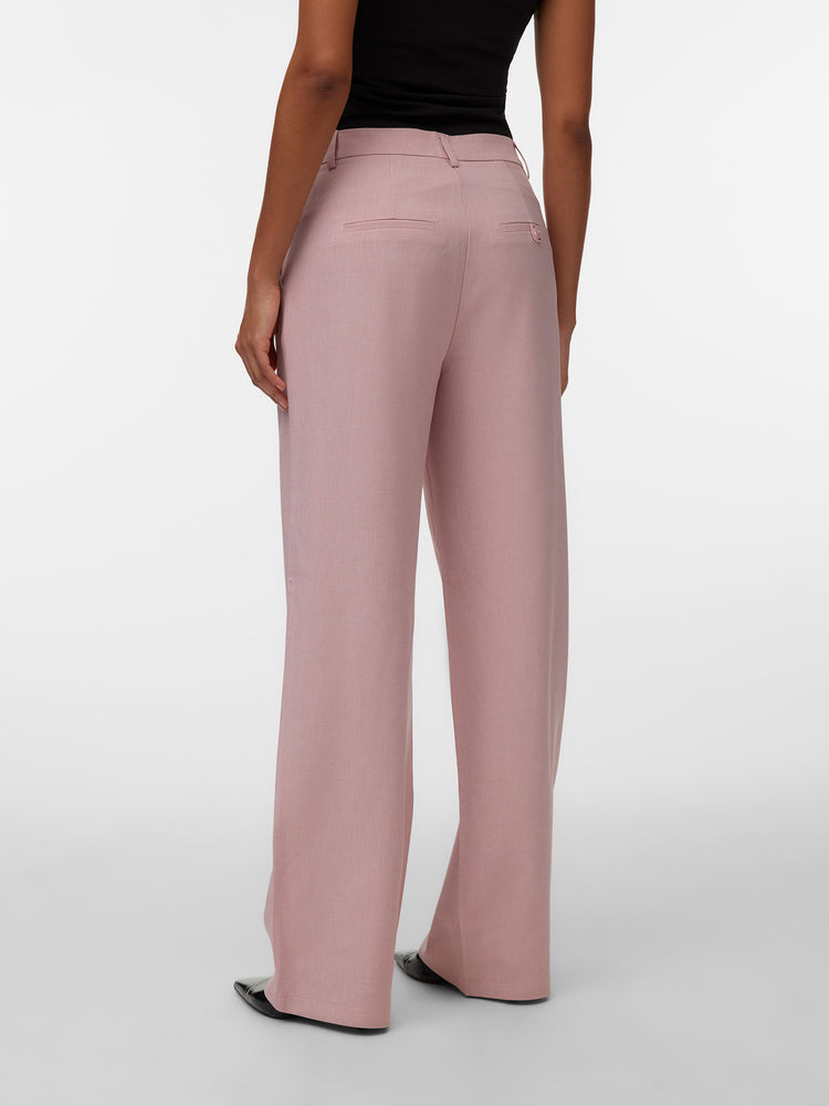 Γυναικείο παντελόνι λοξότσεπο VMCASSIDY MW WIDE PANT NOOS 10334507 | 10334507