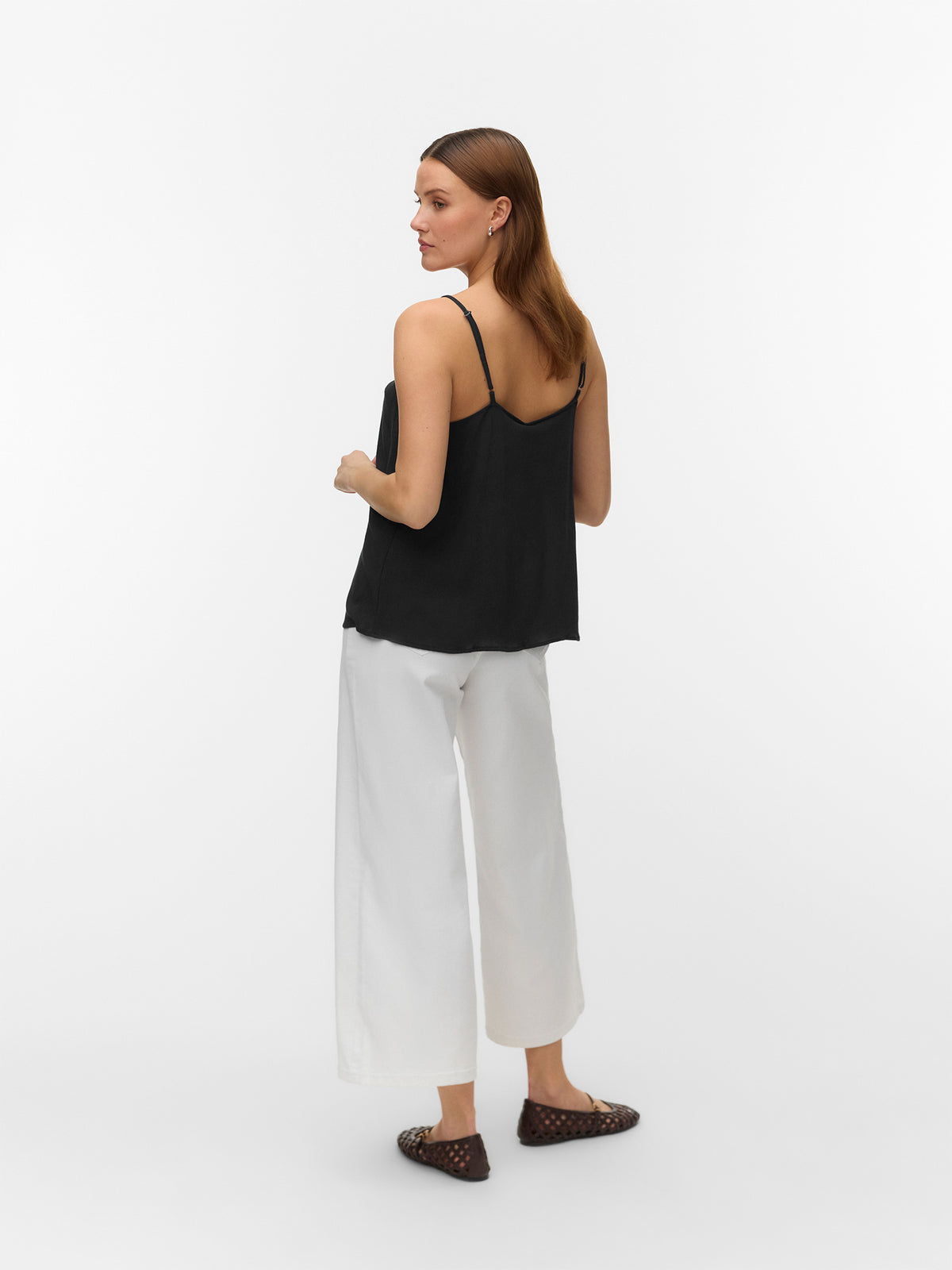 Γυναικείο top μονόχρωμο VMMENNY LACE SINGLET 10323627 | 10323627