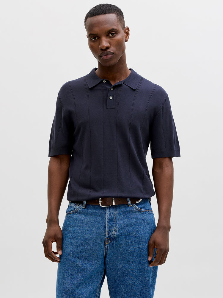 Ανδρικό polo πλεκτό JPRBLAWILLIAM STRUCTURE KNIT POLO 12291042 | 12291042