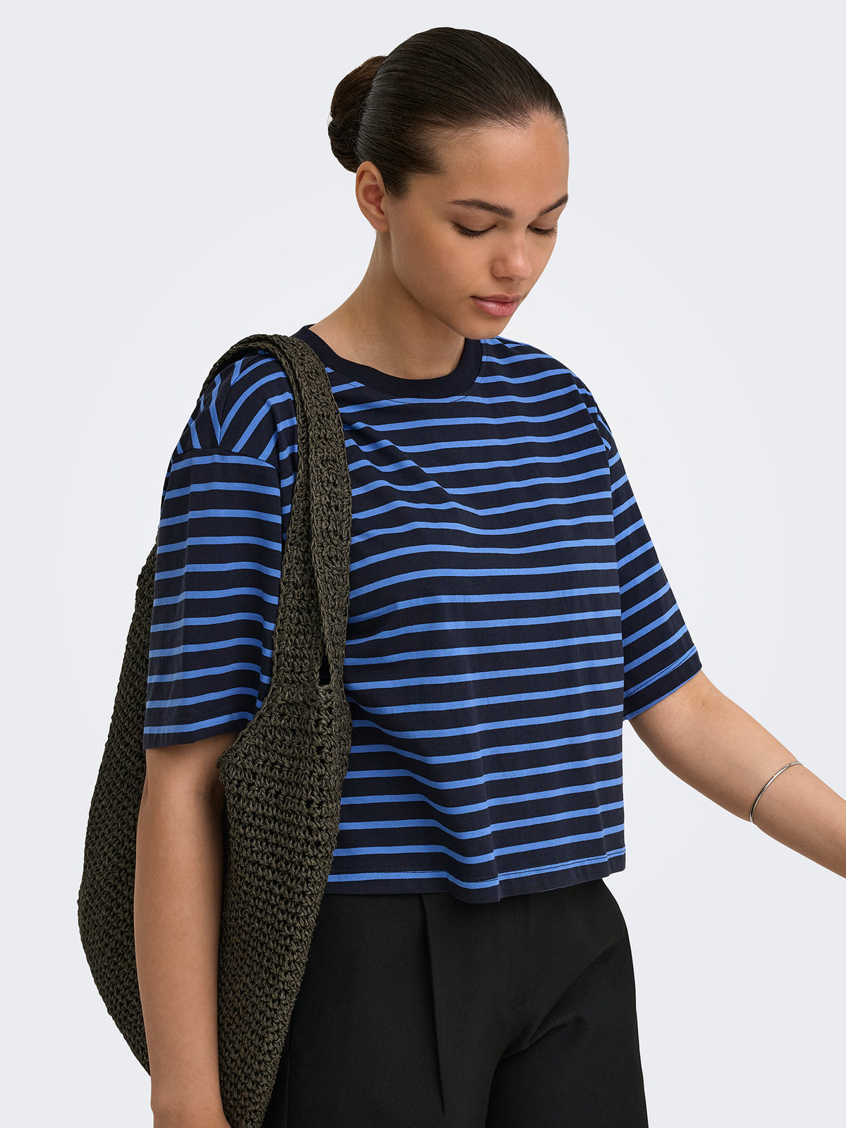 Γυναικείο t-shirt κοντό ONLBLOOM S/S LOOSE SHORT TOP JRS 15372024 | 15372024