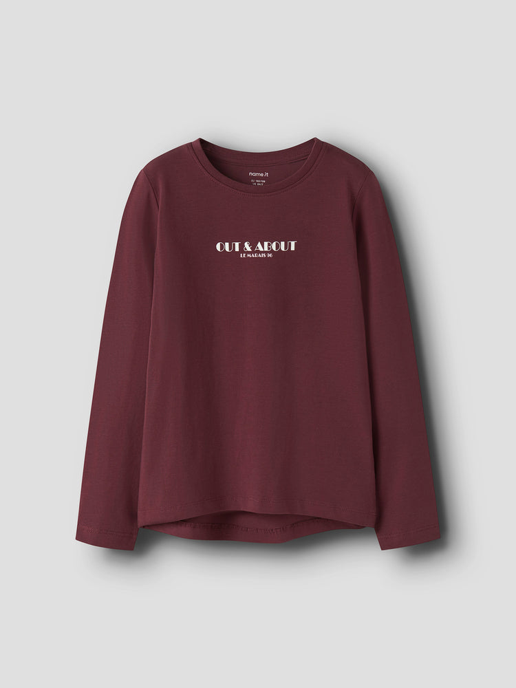 Εφηβική μπλούζα μακό Out And About NKFVIX LS TOP 13224952 | 13224952