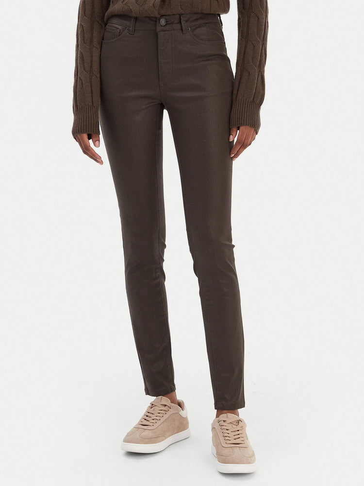 Γυναικείο παντελόνι VMFLASH MR SKINNY COATED PANTS NOOS 10314591 | 10314591