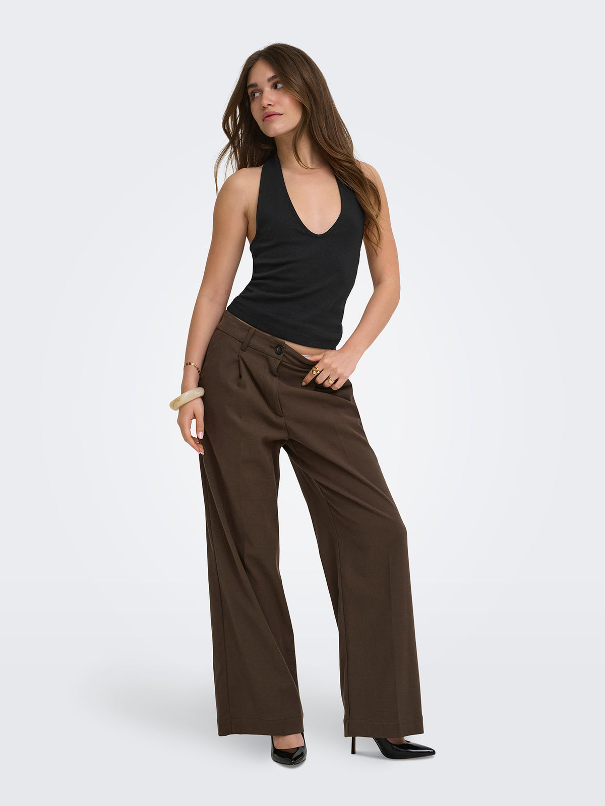Γυναικεία μπλούζα ve γιακά ONLMALIA S/L TOP BOX JRS 15374843 | 15374843
