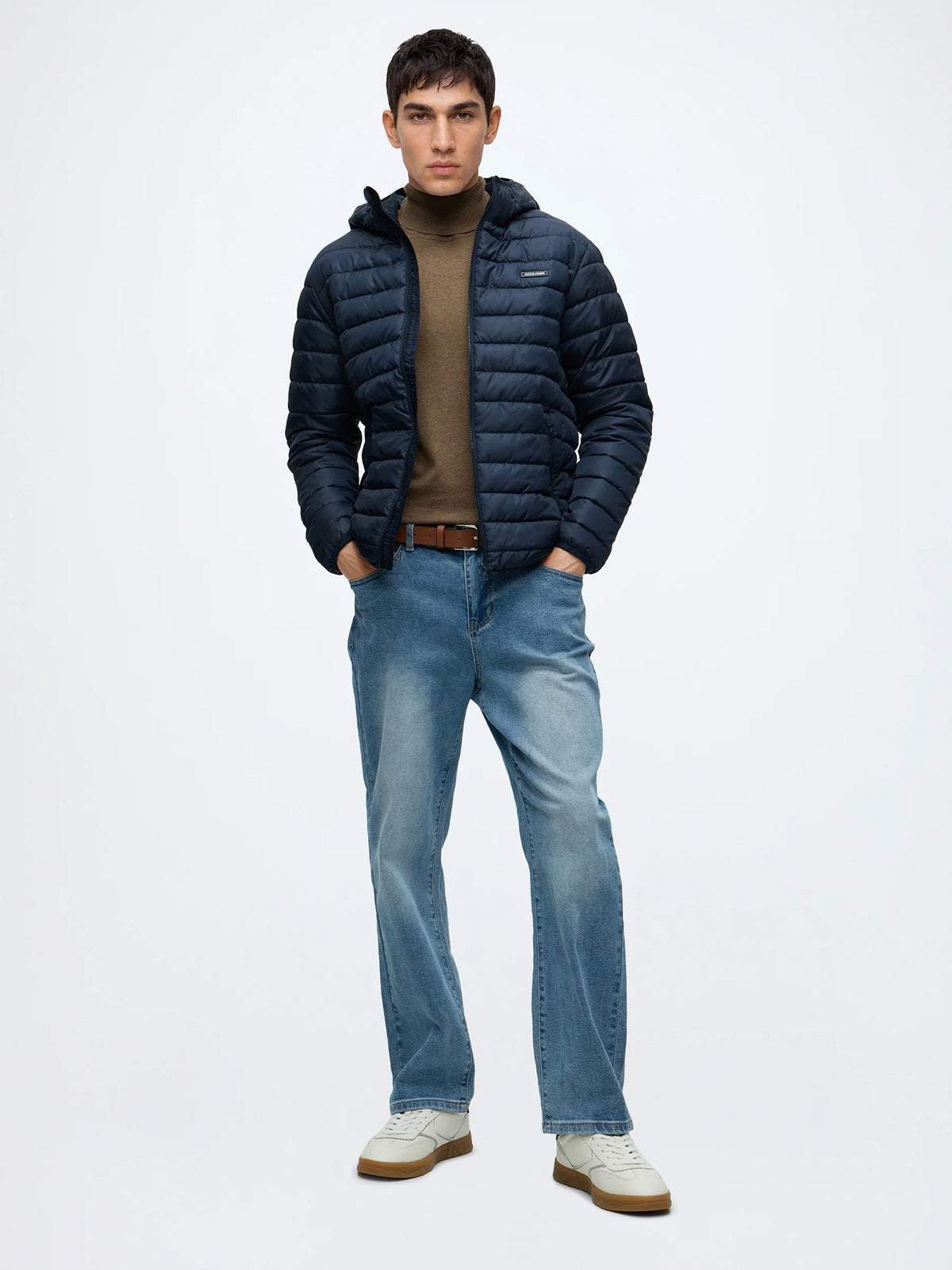 Ανδρικό μπουφάν puffer JJELVIS LIGHT PUFFER HOOD 12299198 | 12299198