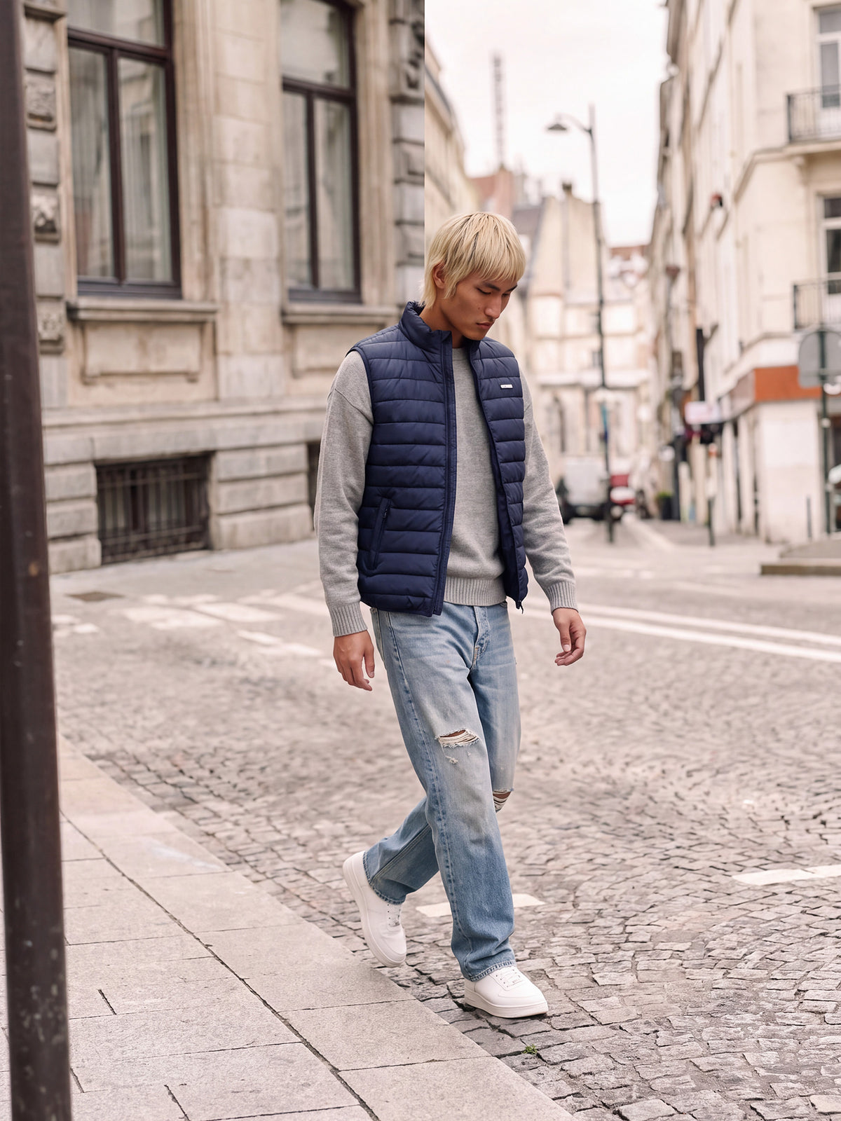 Ανδρικό γιλέκο JJELVIS LIGHT BODYWARMER COLLAR 12299201 | 12299201