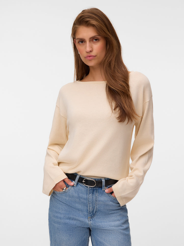Γυναικεία μπλούζα πλεκτή VMNOMA LS BOATNECK PULLOVER NOOS 10347970 | 10347970