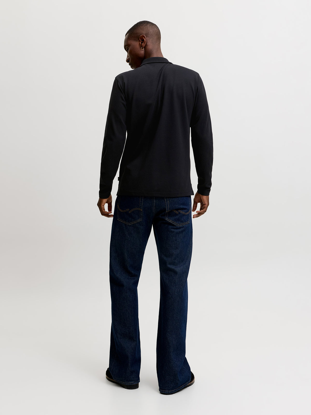 Ανδρικό polo JPRBLAETHAN LS ZIP POLO 12299231 | 12299231