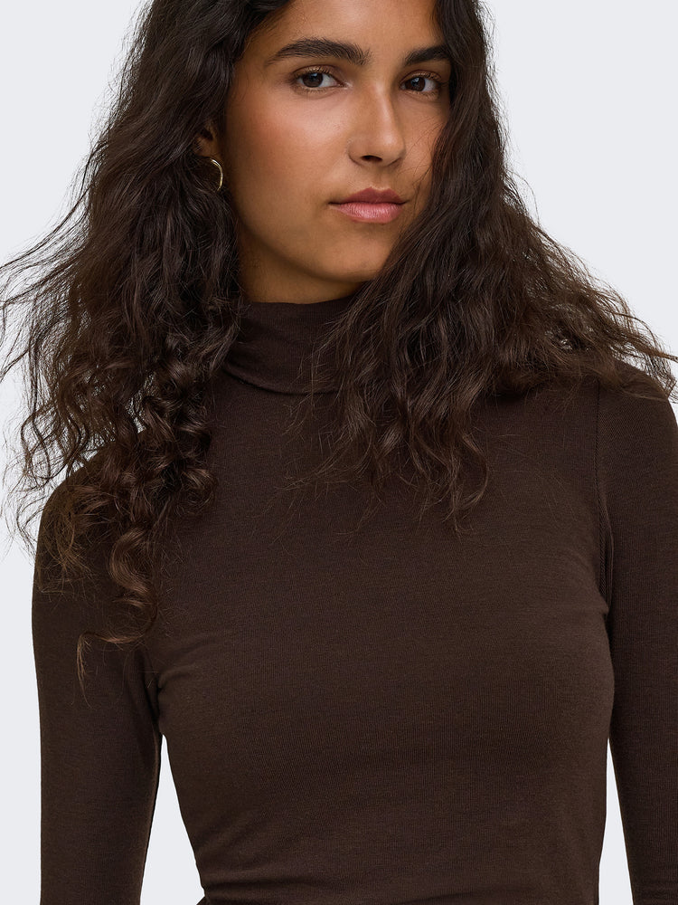 Γυναικεία μπλούζα ζιβάγκο ONLGLAMOUR L/S ROLL-NECK TOP JRS NOOS 15380914 | 15380914
