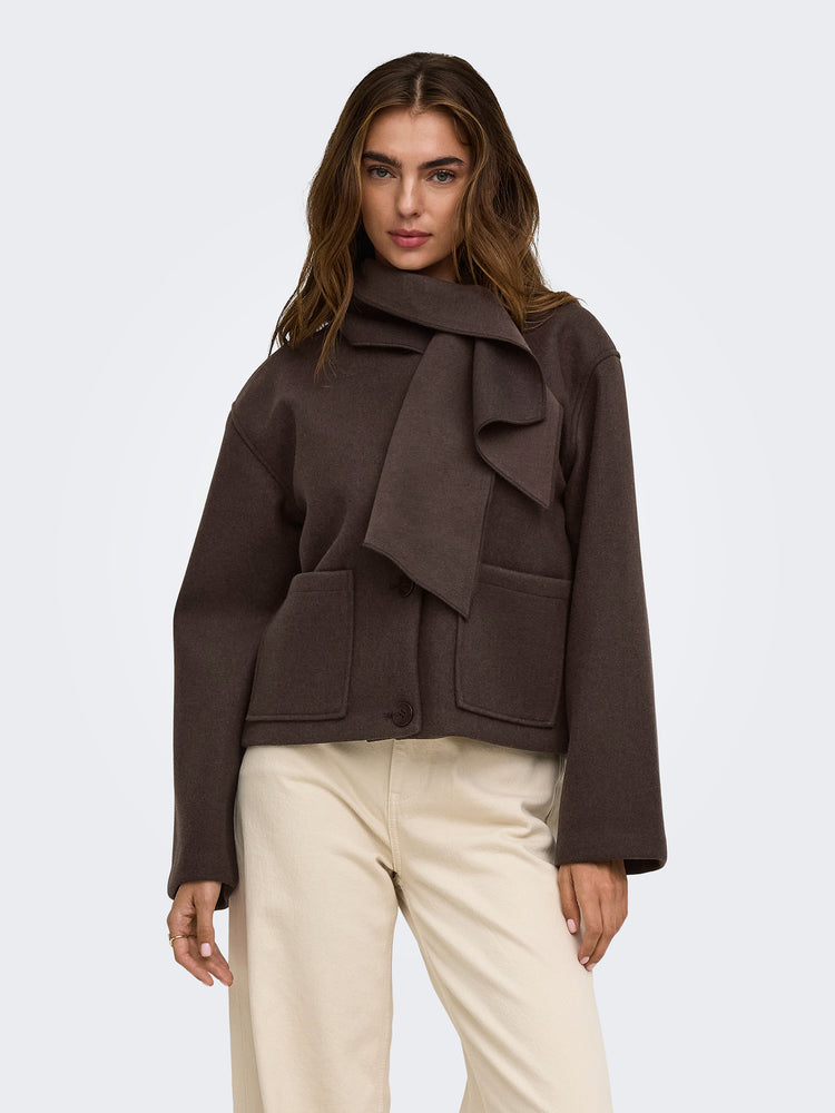 Γυναικείο τζάκετ με κασκόλ ONLCARRIE SCARF JACKET OTW 15382557 | 15382557