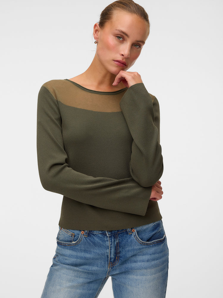 Γυναικεία μπλούζα (Forest Night) VMCRICKET LS O-NECK PULLOVER 10350232 | 10350232