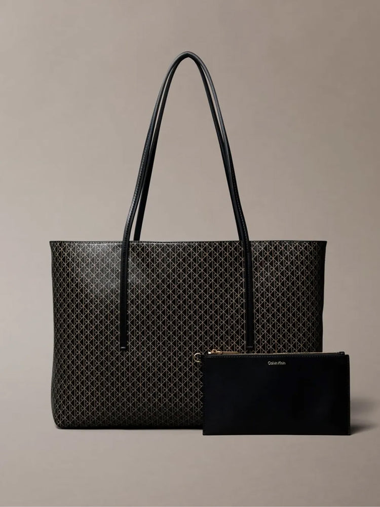 Γυναικεία τσάντα logo AOP TOTE W/ POUCH ON STRAP LV04F3266G2XA | LV04F3266G2XA
