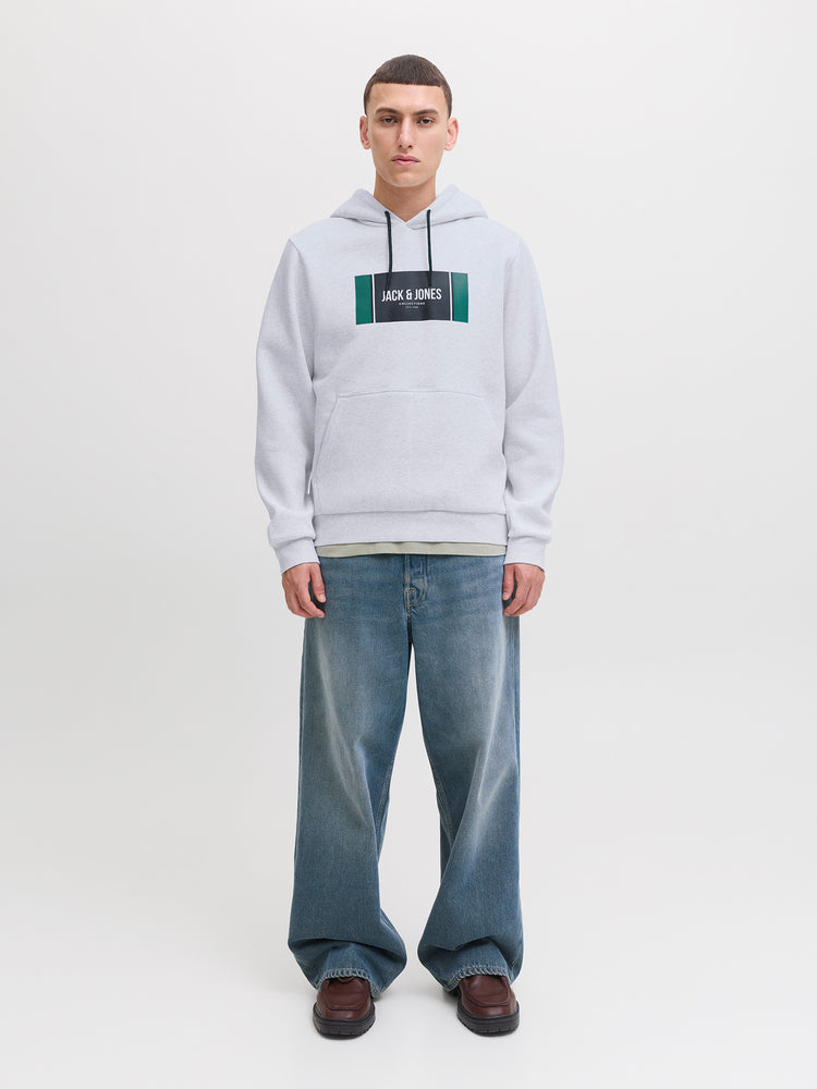 Ανδρική μπλούζα φούτερ μελανζέ JJHAYATO SWEAT HOOD BTS LN 12278614 | 12278614